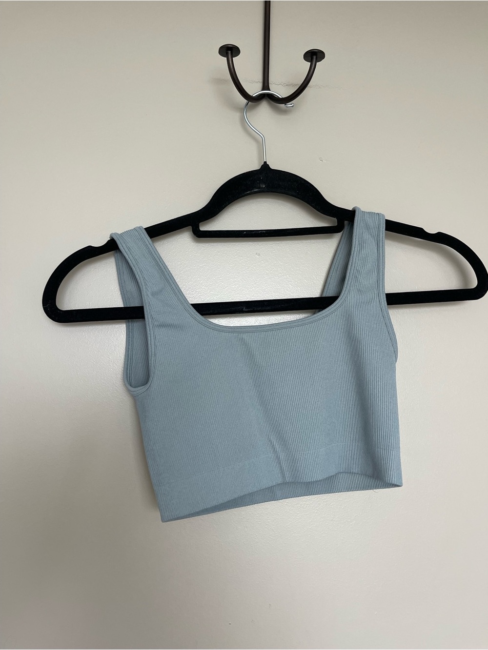 SET Active Ribbed Square Neck Crop Tank - Picture 6 of 6